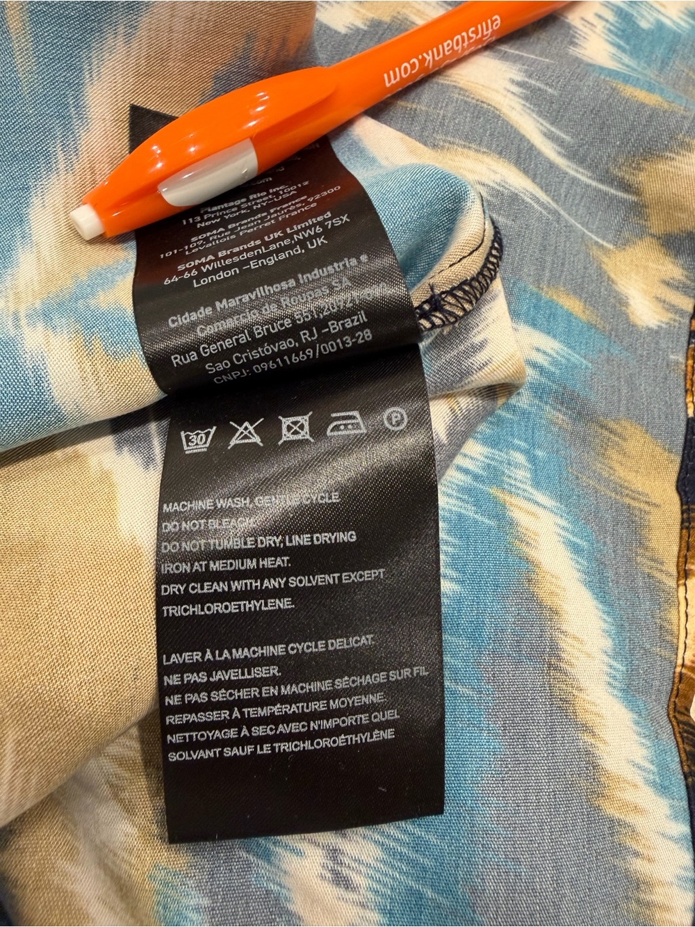 FARM Rio Pineapple Ikat Blue Maxi Dress NWT Long Sleeve Viscose - Picture 8 of 9